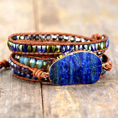 Lapis Lazuli Layered Bracelet OutfitFlow