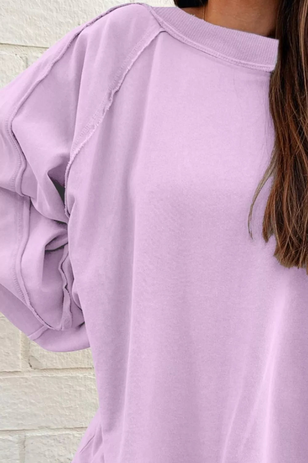 Oversized Washed Crewneck Sweatshirt OutfitFlow