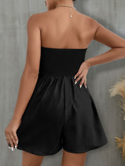 Outfit Flow - FAM-FAM Pocketed Tube Wide Leg Romper