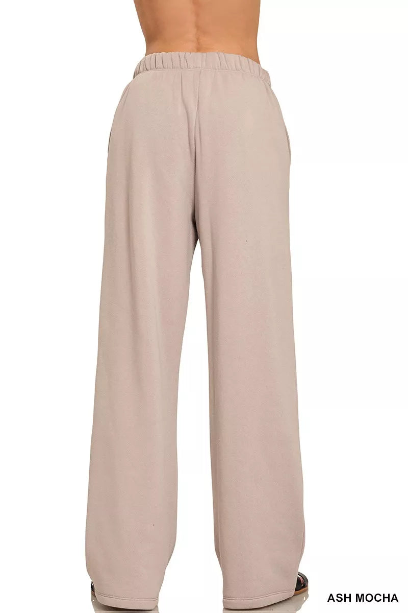 Zenana Fleece Sweatpant with Pockets OutfitFlow