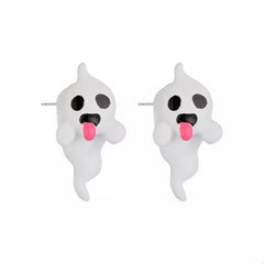 Halloween Ghost and Pumpkin Dangle Earrings OutfitFlow
