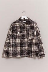 Outfit Flow - HYFVE Plaid Button Up Boucle Jacket