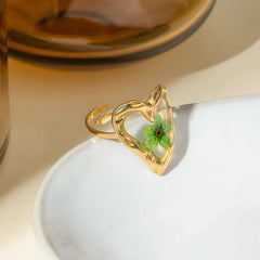 Stainless Steel Eternal Flower Ring OutfitFlow