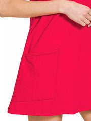 Zenana Cami Mini Dress with Built-in Romper Liner Trendsi