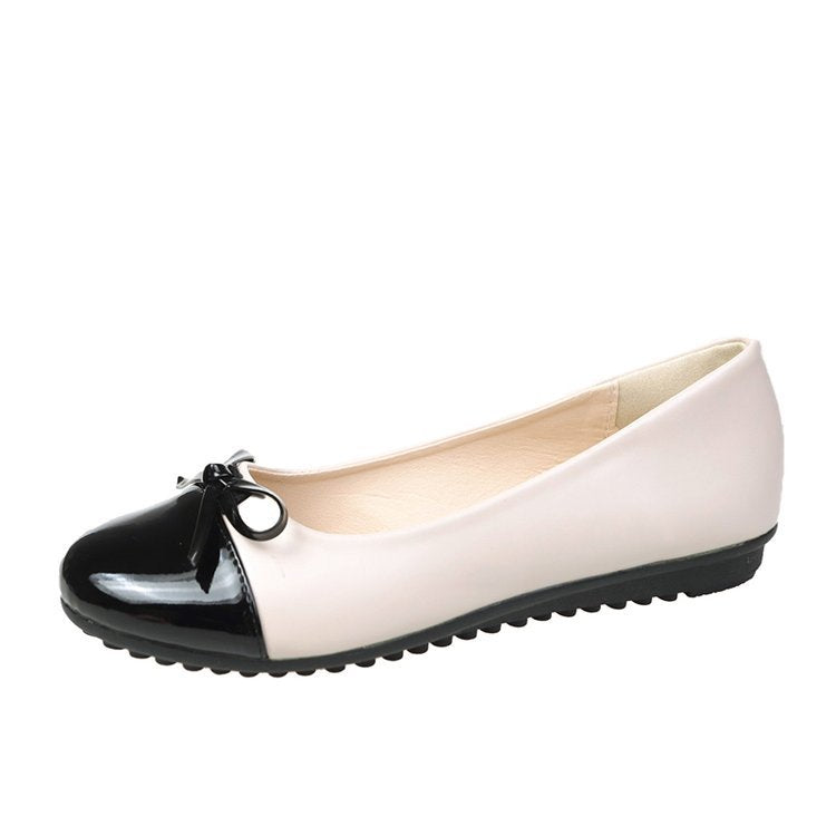 Round Toe Bow Flats OutfitFlow