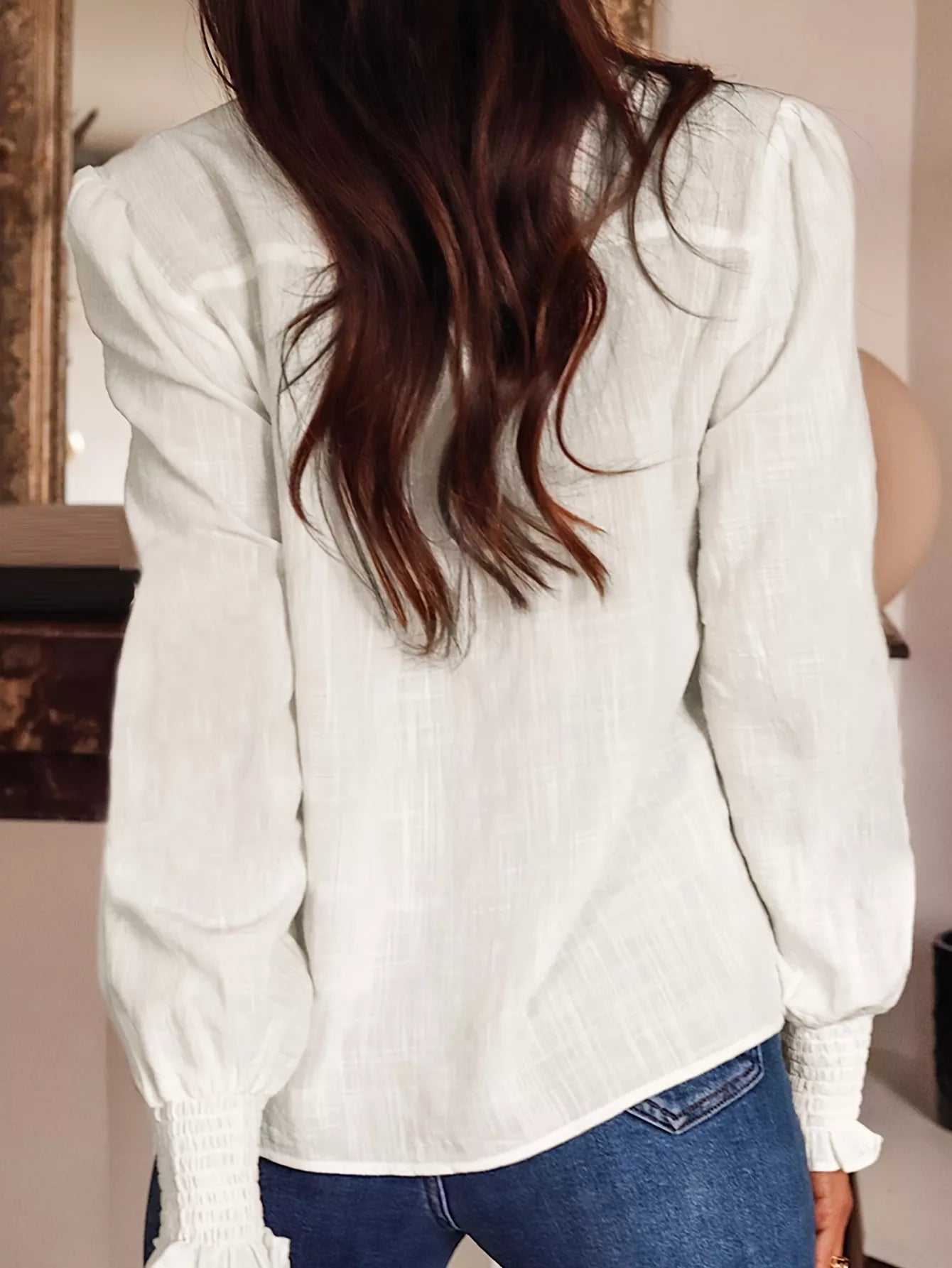 Embroidered Long Sleeve Shirt OutfitFlow