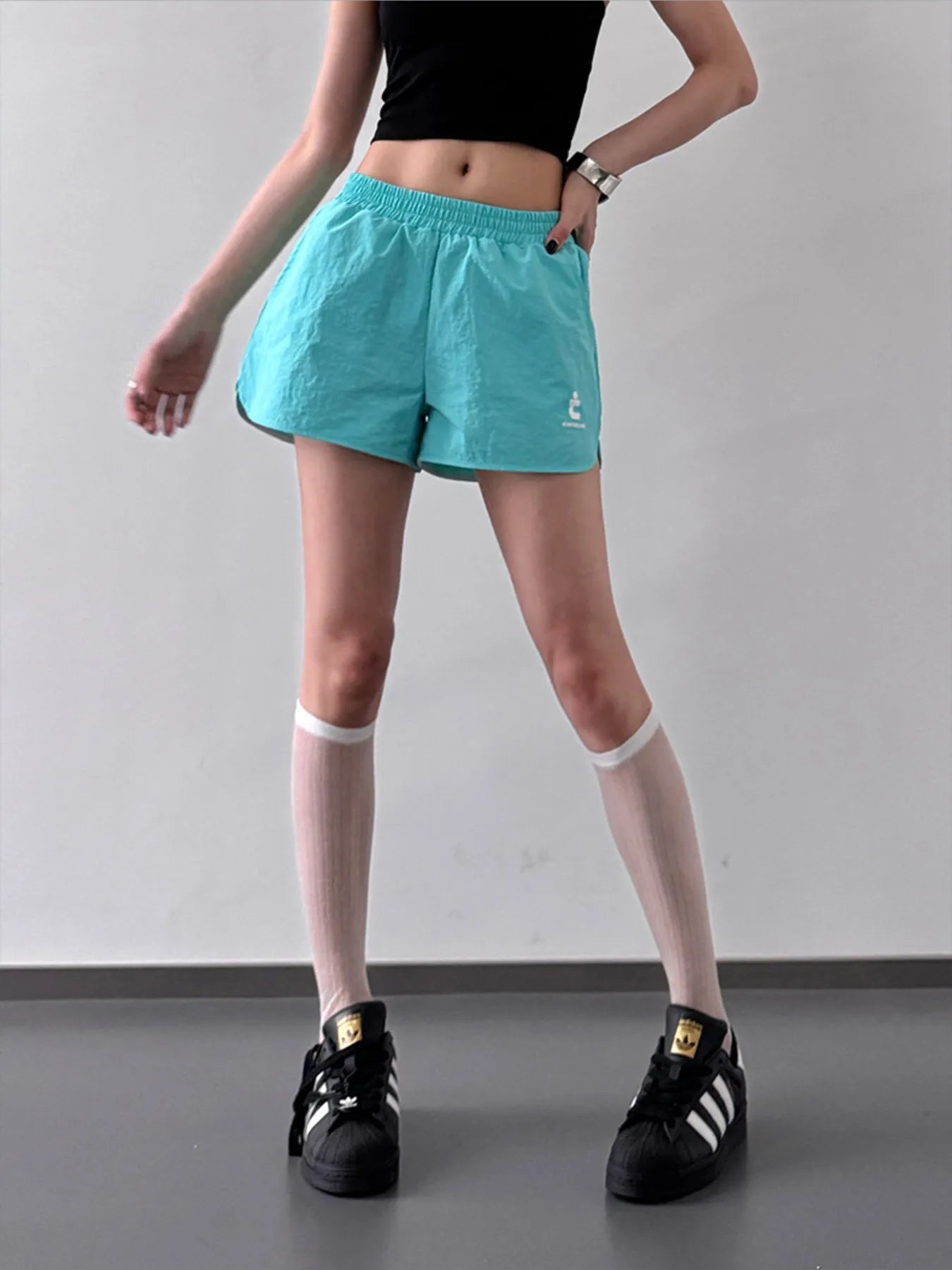 Elastic Waist Cotton Linen Shorts OutfitFlow