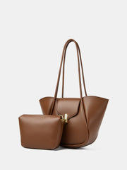 Outfit Flow - PU Leather Shoulder Bag with Pouch