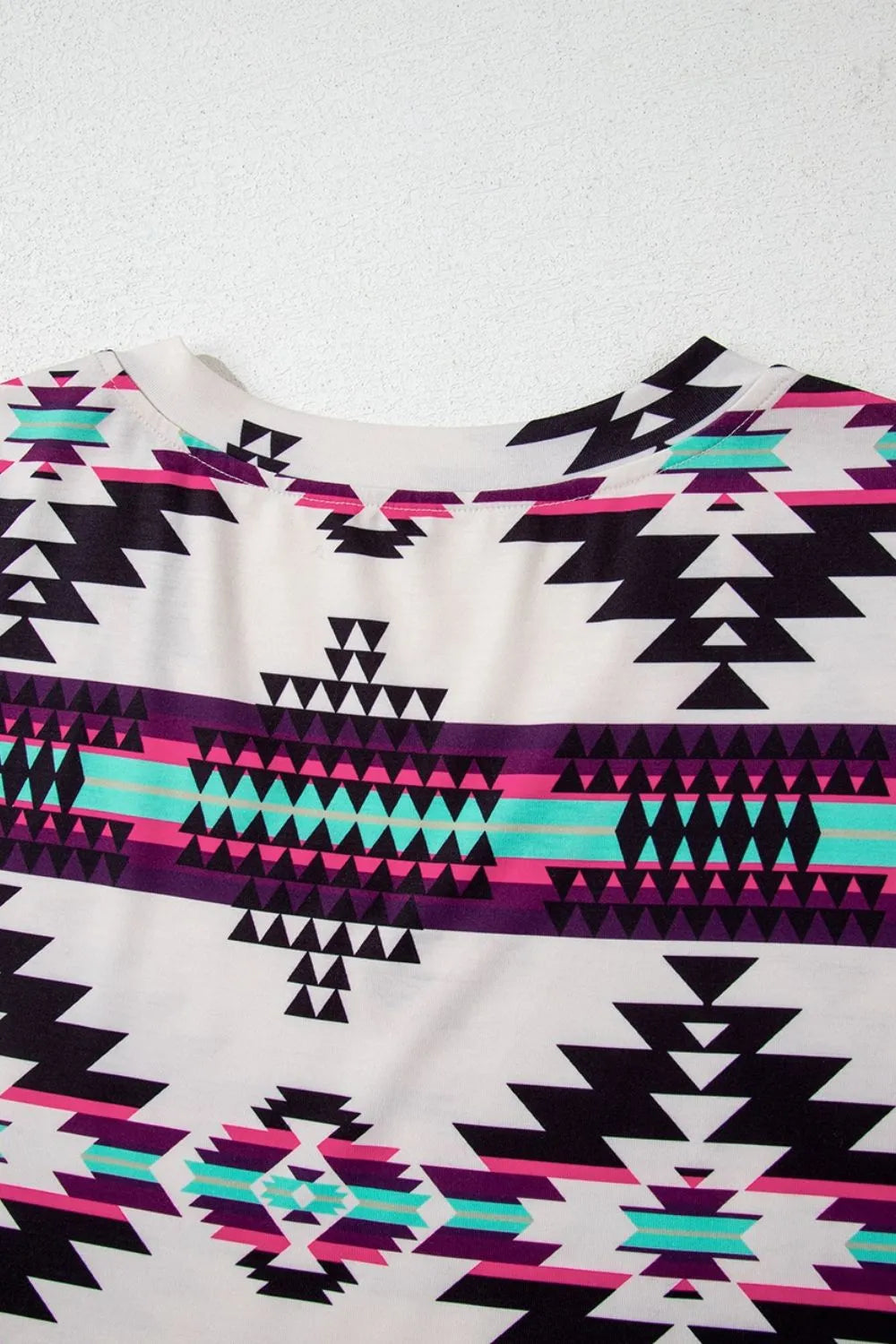 Aztec Print V-Neck Midi Dress OutfitFlow