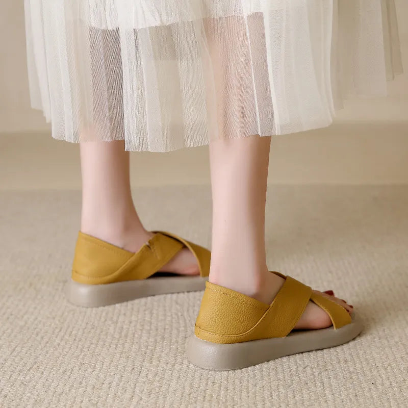 Crossover Platform Comfort Sandals OutfitFlow