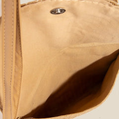 Fame Tight Woven Envelope Clutch Bag OutfitFlow