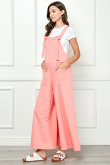 Outfit Flow - Veveret Wide Strap French Terry Overalls