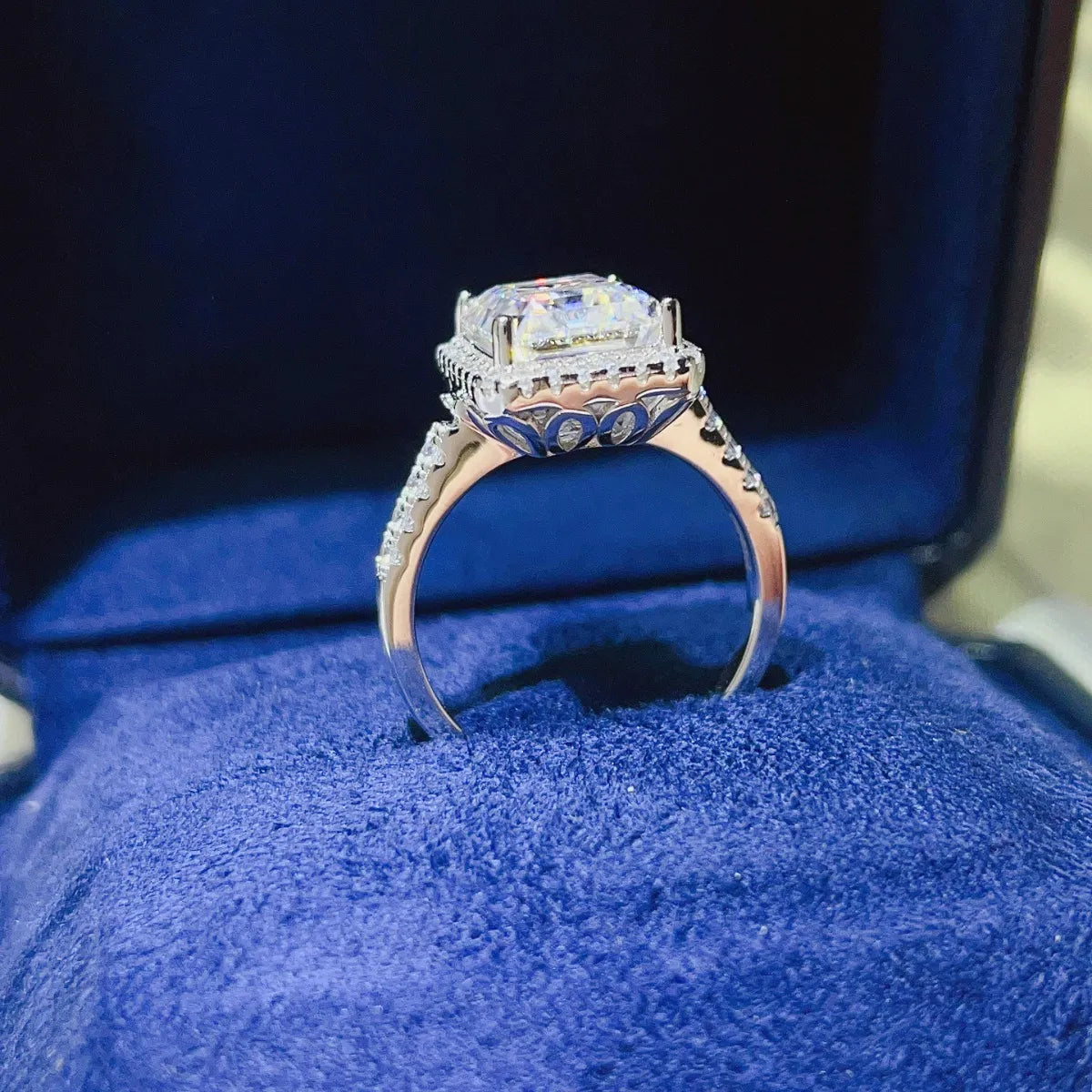 5 Carat Moissanite 925 Sterling Silver Ring OutfitFlow