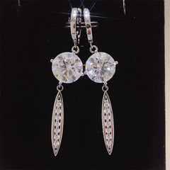 10 Carat Moissanite 925 Sterling Silver Earrings OutfitFlow