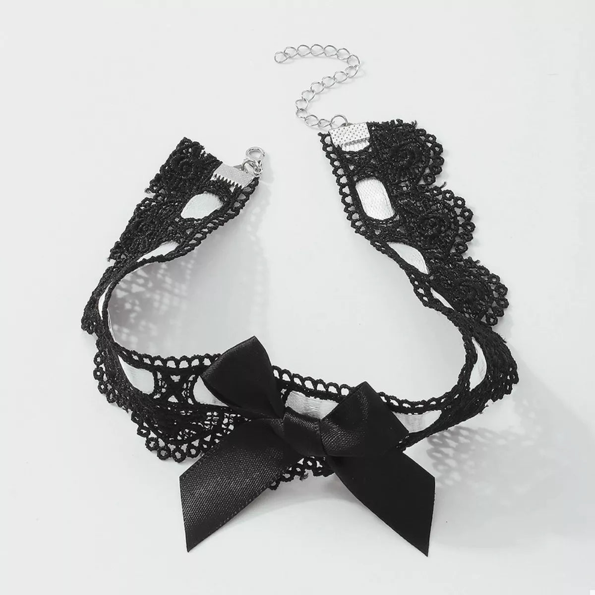 Lace Bow Choker Necklace OutfitFlow