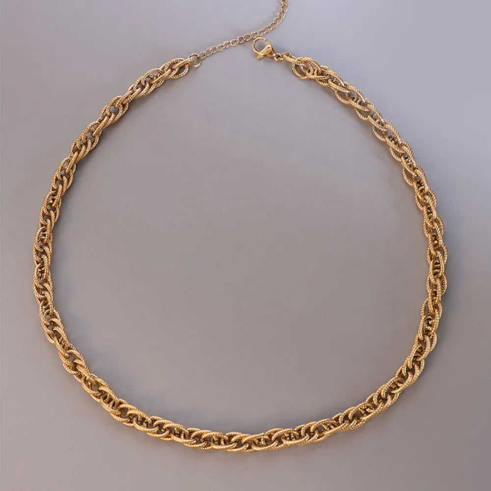 Titanium Steel Chain Necklace OutfitFlow