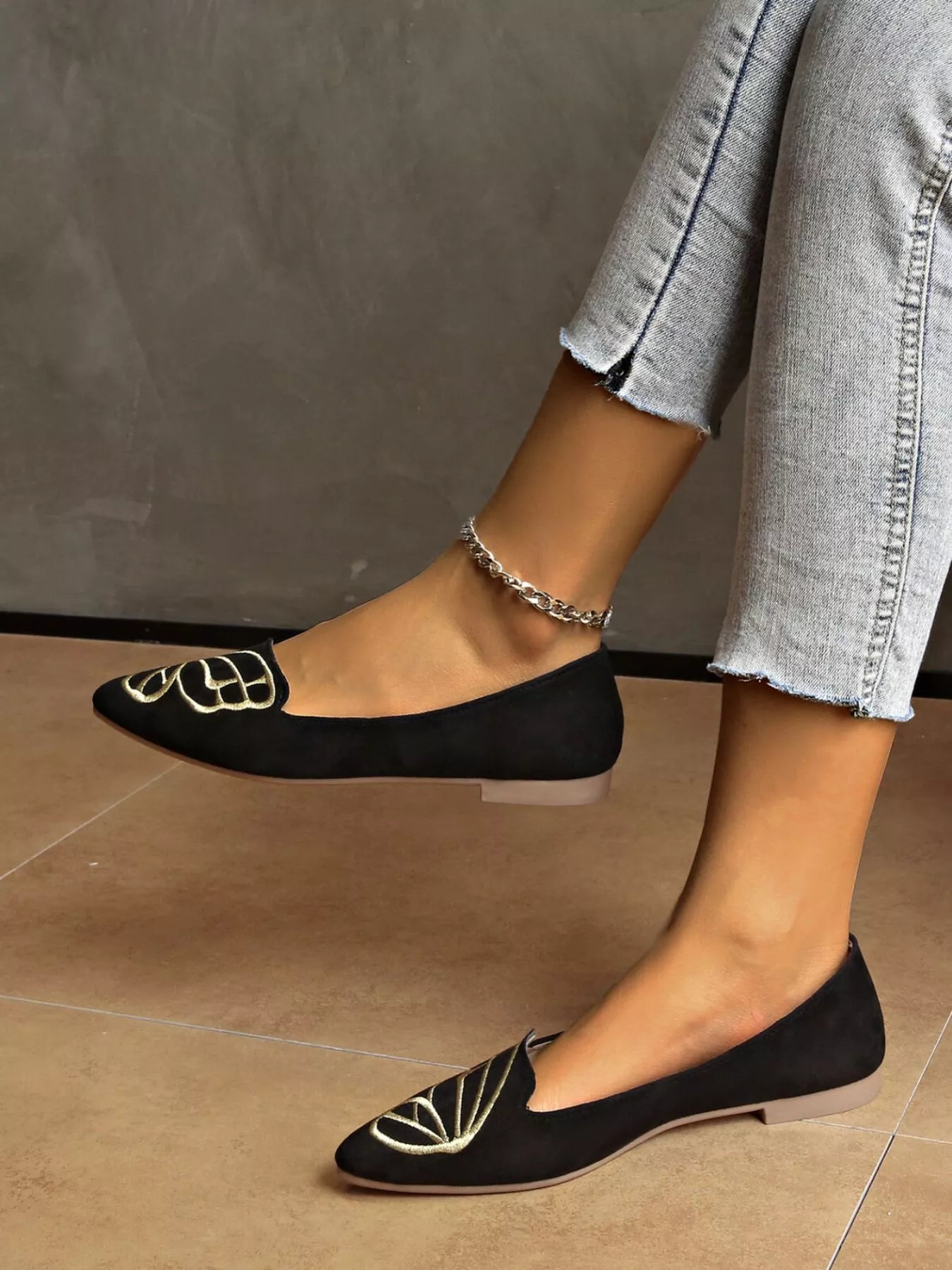 Point Toe Slip-Ons OutfitFlow