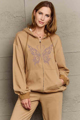 Outfit Flow - Simply Love Full Size Butterfly Graphic Hoodie