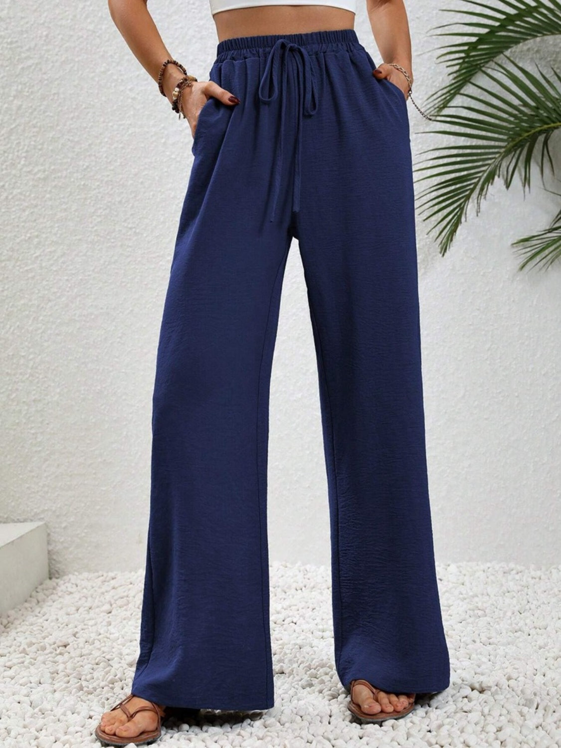 Outfit Flow - Wide Leg Drawstring Pants