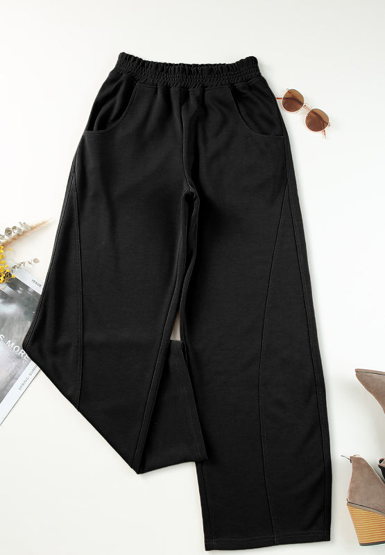 Outfit Flow - Elastic Waist Sweatpants with Pockets