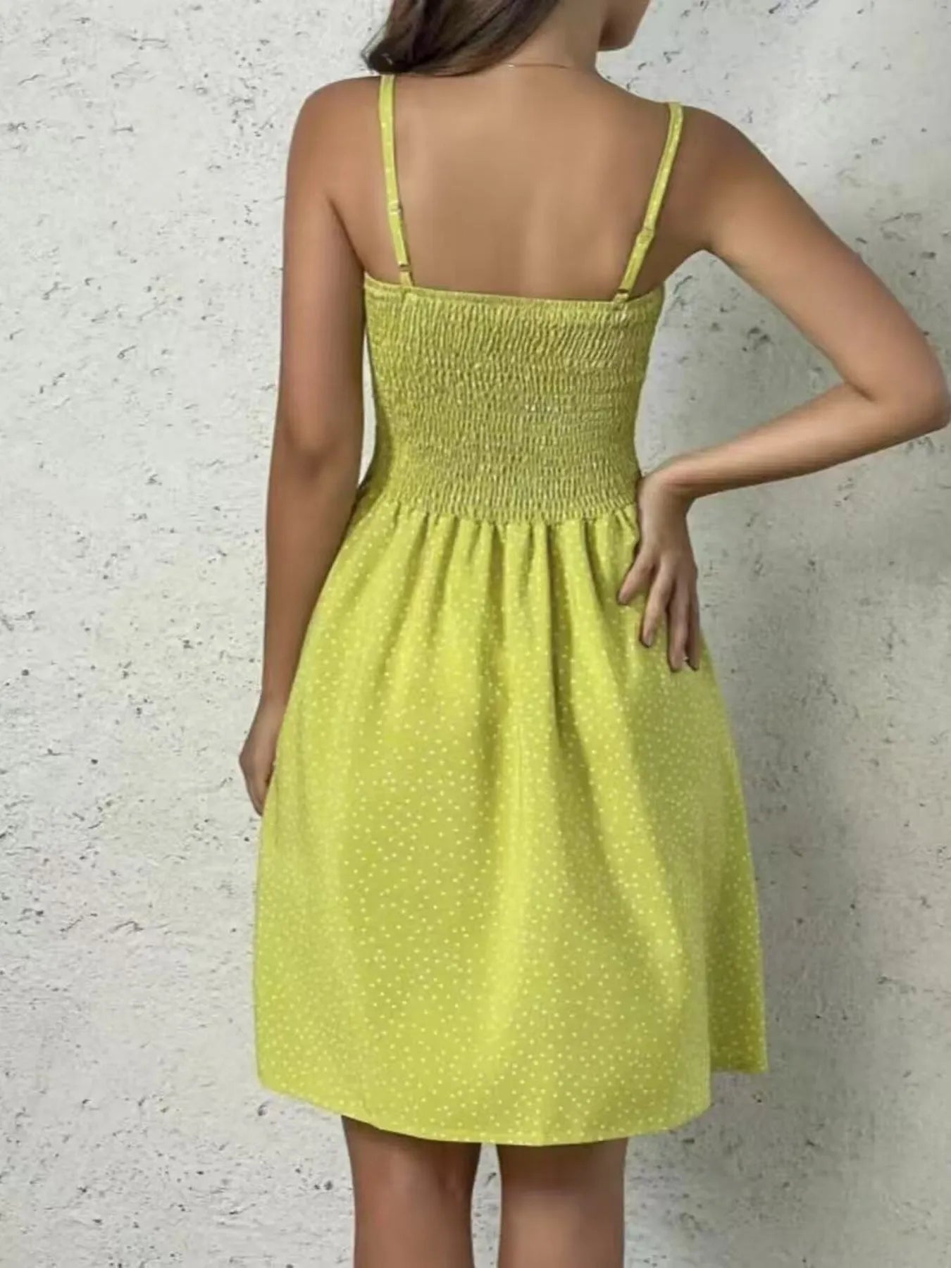 Full Size Smocked Square Neck Cami Dress Plus Size OutfitFlow