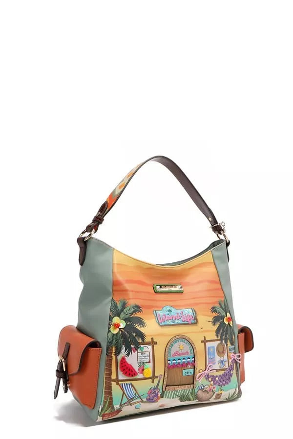 Nicole Lee USA Sun and Sand Hobo Handbag OutfitFlow