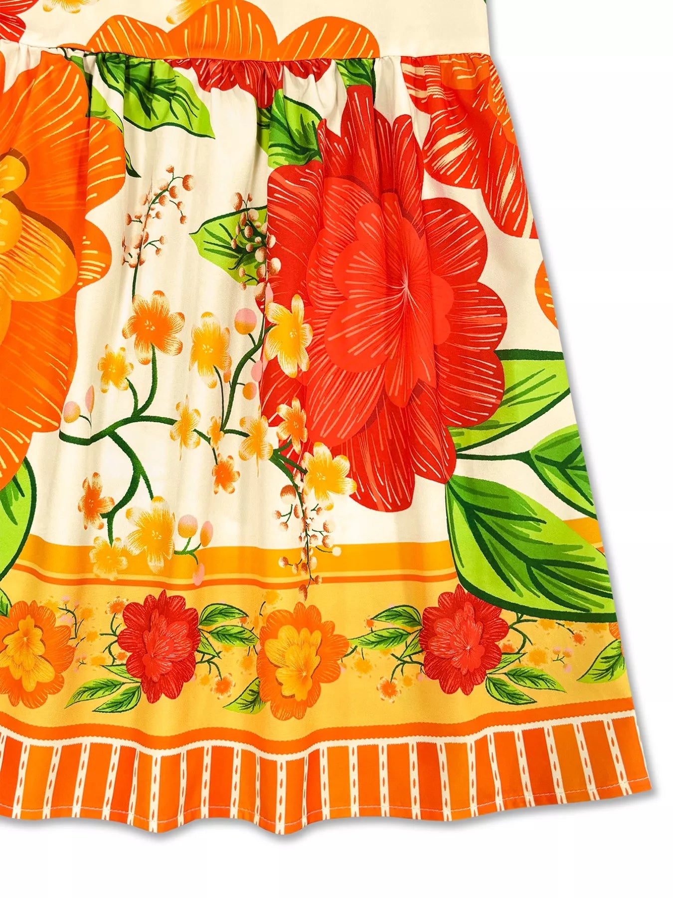 Floral Print V-Neck Maxi Dress Trendsi