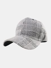 Outfit Flow - Plaid Adjustable Cotton Baseball Cap