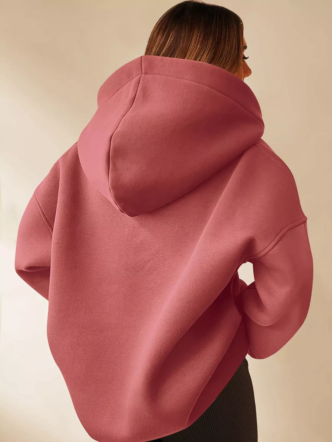 Dropped Shoulder Long Sleeve Sweatshirt OutfitFlow