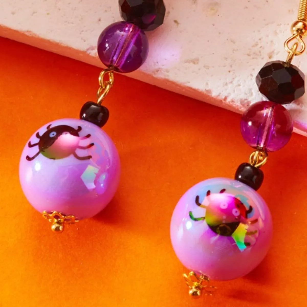 Halloween Acrylic Drop Earrings OutfitFlow