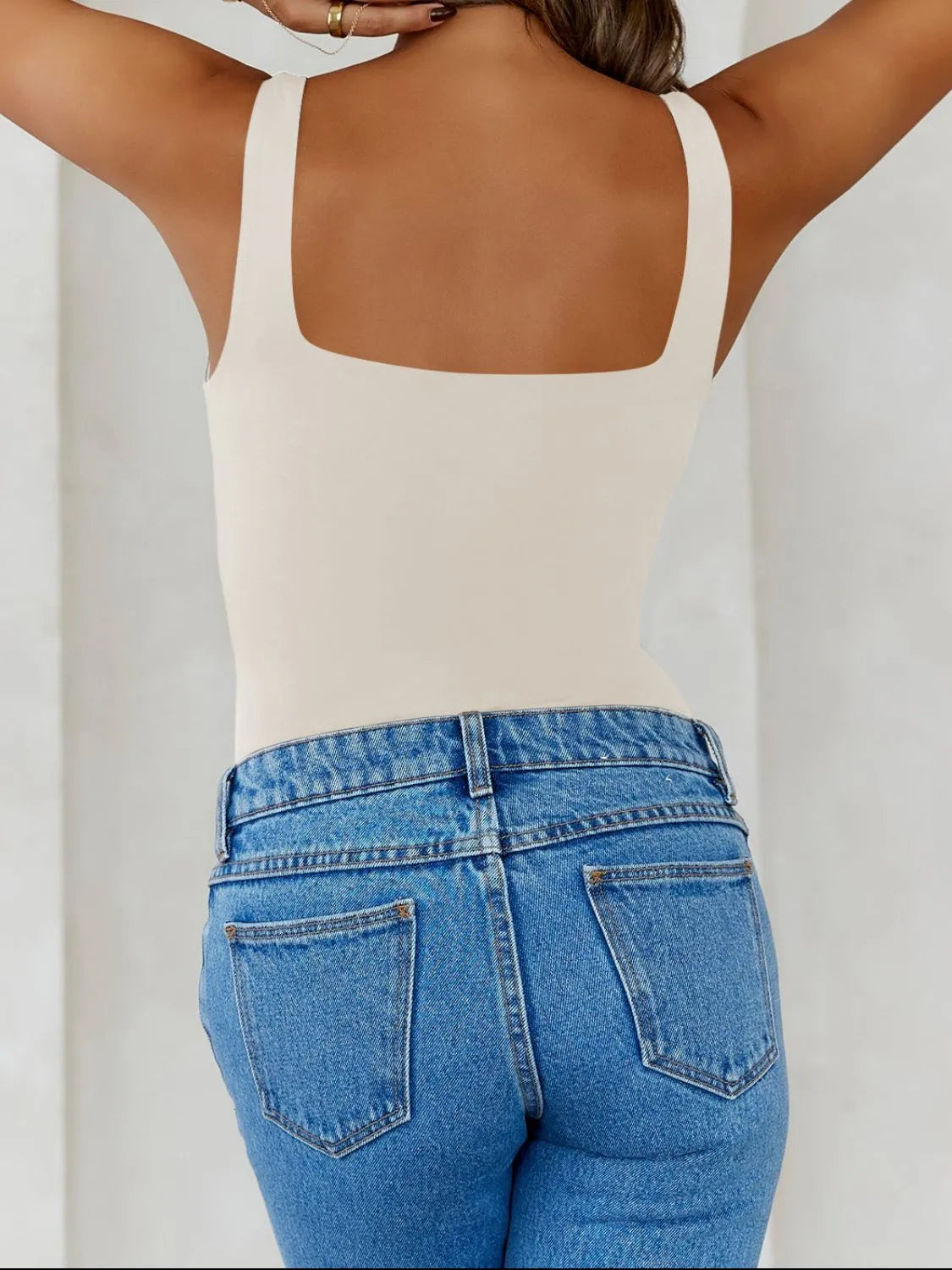 Solid Color Wide Strap Cami OutfitFlow
