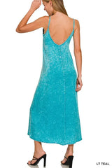 Zenana Tencel Mineral Washed Maxi Dress OutfitFlow