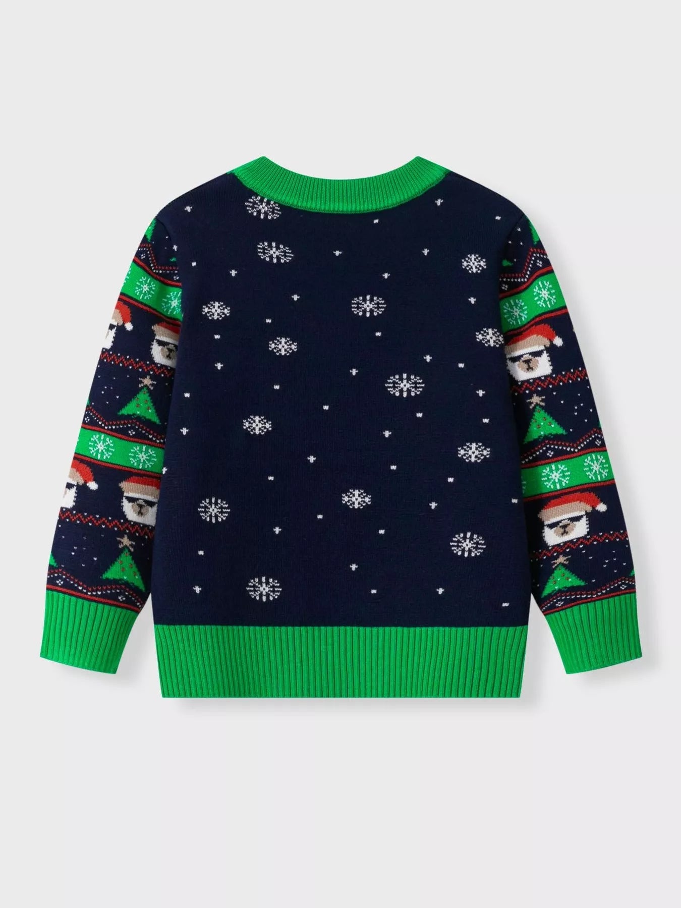 Children's Christmas Tree Round Neck Sweater OutfitFlow