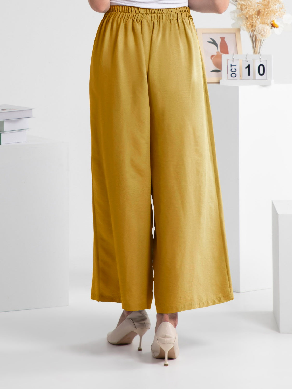 Outfit Flow - FAM-FAM Wide Leg Elastic Waist Pants