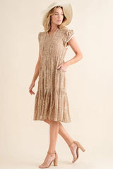 And The Why Boho Printed Tiered Maxi Dress OutfitFlow