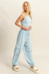 HYFVE Crop Top and Cargo Pants Set OutfitFlow