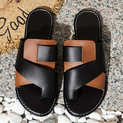 Toe Loop Flats Sandals OutfitFlow