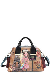 Nicole Lee USA Eco-Leather Boston Bag OutfitFlow