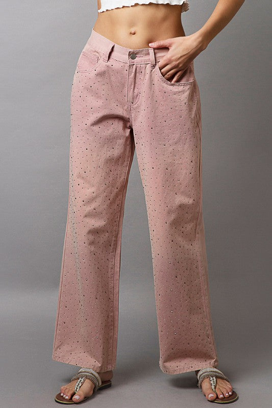 Outfit Flow - POL Embellishments Gradient Wide Leg Pants