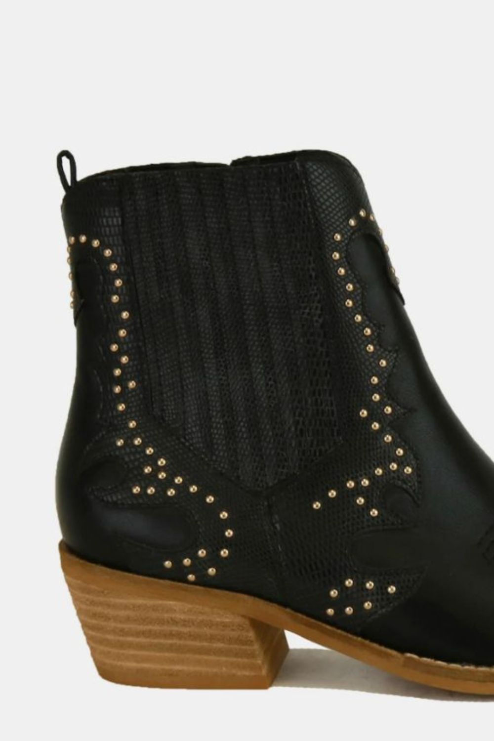 Beast Fashion Studded Detail Point Toe Boots OutfitFlow