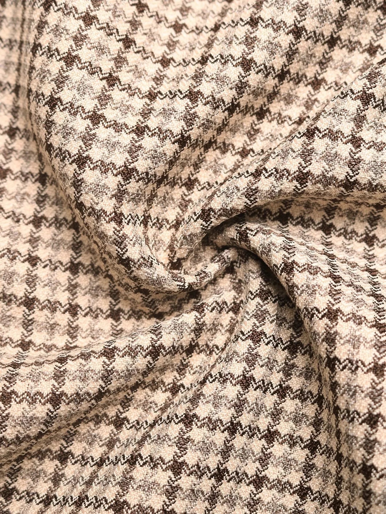 Plaid Zip Up Long Sleeve Jacket Trendsi
