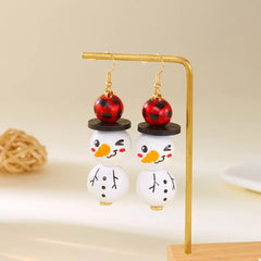 Christmas Snowman Dangle Earrings OutfitFlow