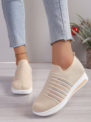 Breathable Mesh Wedge Sneakers