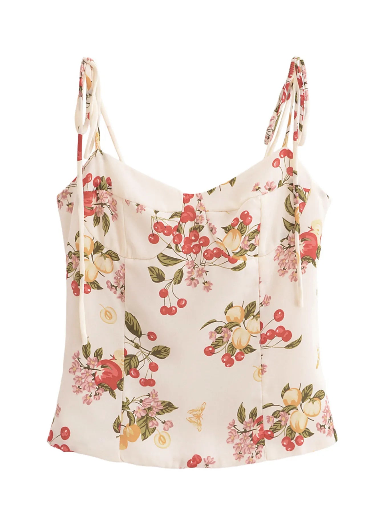 Printed Smocked Cami Top OutfitFlow