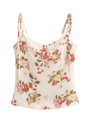 Printed Smocked Cami Top OutfitFlow