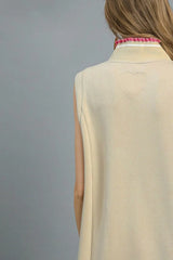 Umgee Frill Contrast Trim Sleeveless Mini Dress OutfitFlow