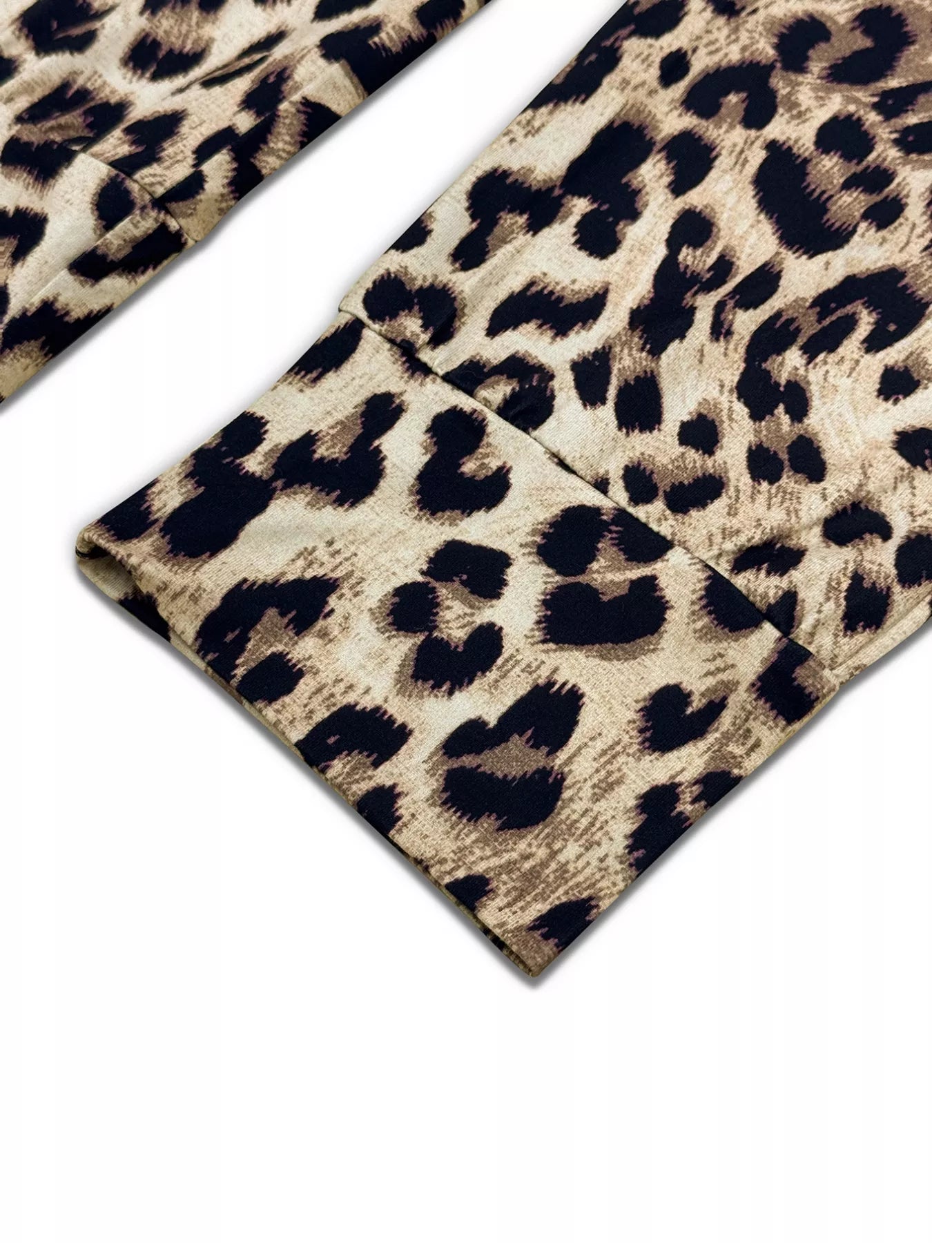 Leopard Print One-Shoulder Top and Pants Set OutfitFlow