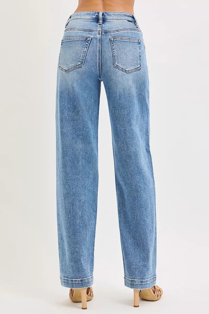 RISEN High Rise Wide Baggy Jeans OutfitFlow