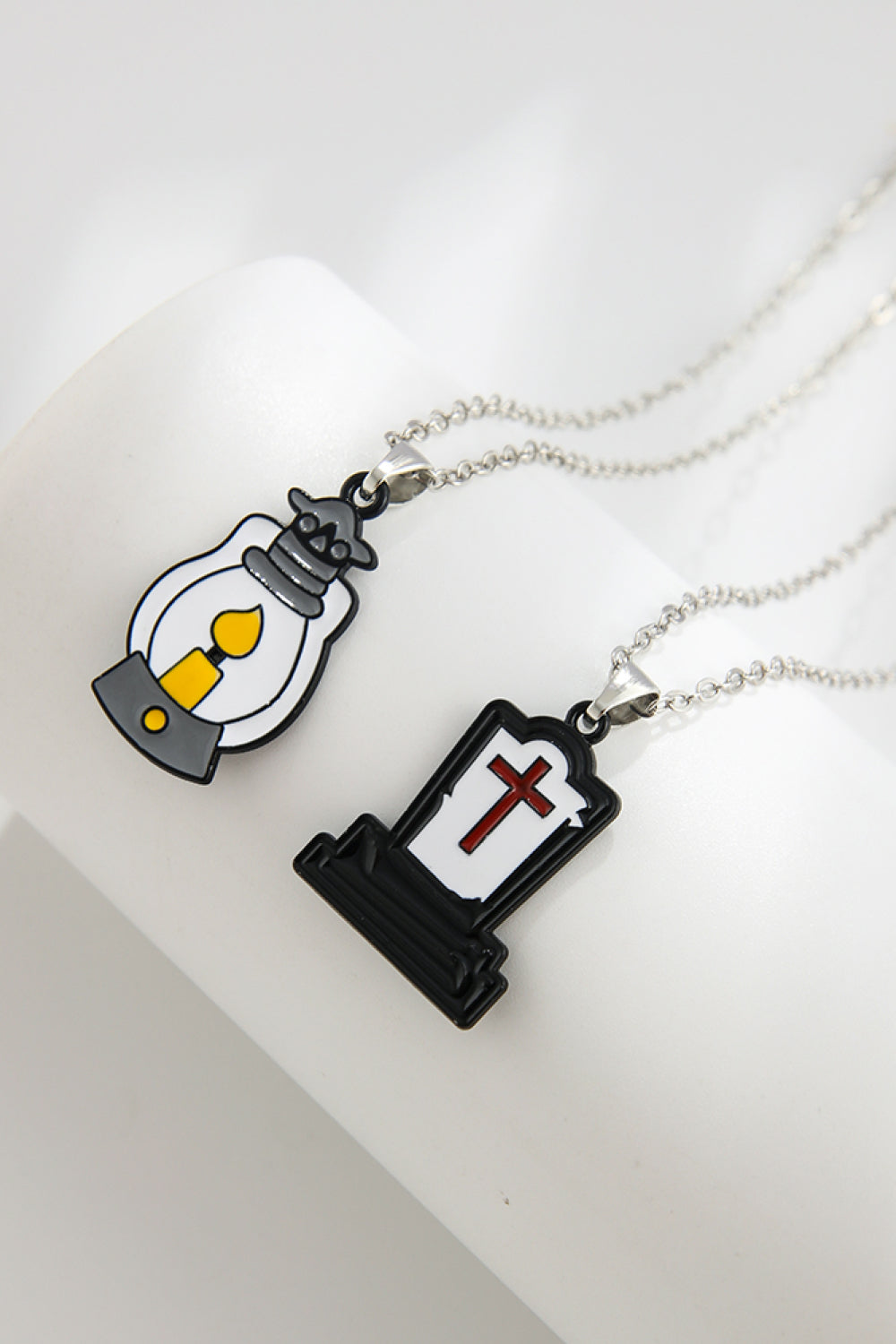 Two-Piece Halloween Theme Necklace Set OutfitFlow