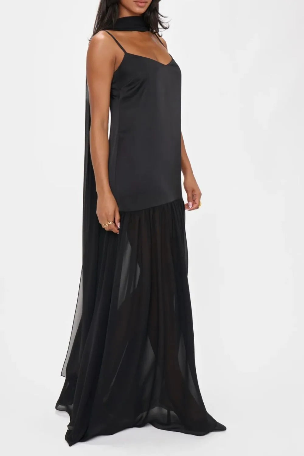 Adjustable Strap Maxi Cami Dress OutfitFlow